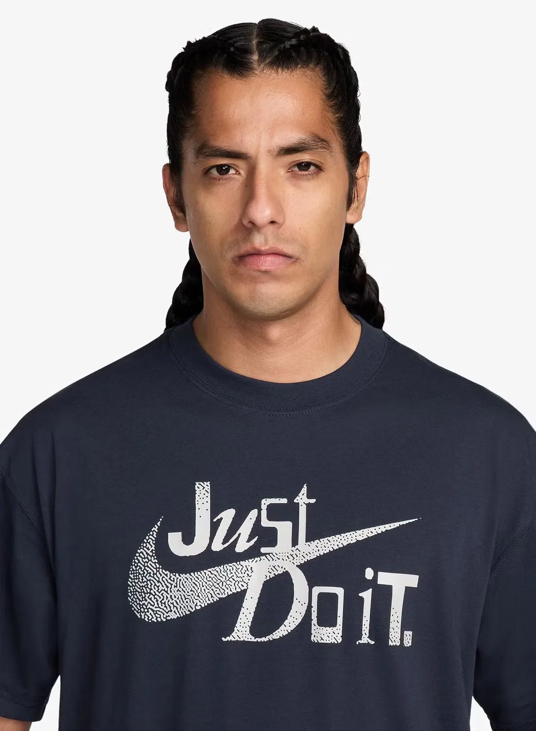 Футболка свободного кроя Just Do It Nike, обсидиан — фото 3