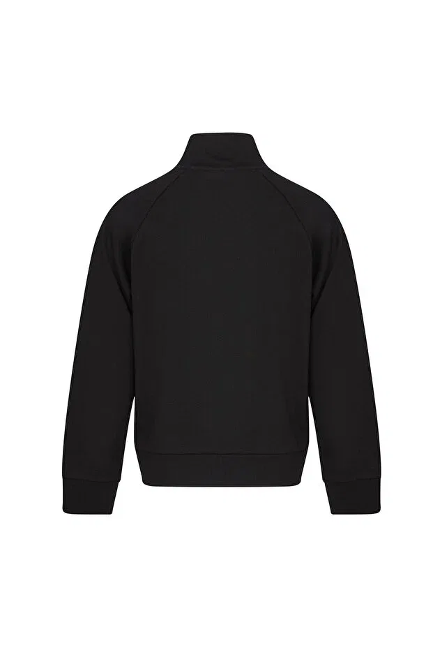 Детские свитшот на молнии для девочек с длинным рукавом Hummel, Black — фото 4