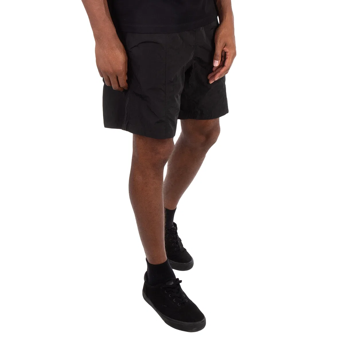 Плавки Ami Paris Black Nylon Canvas Swim Shorts, Black — фото 2