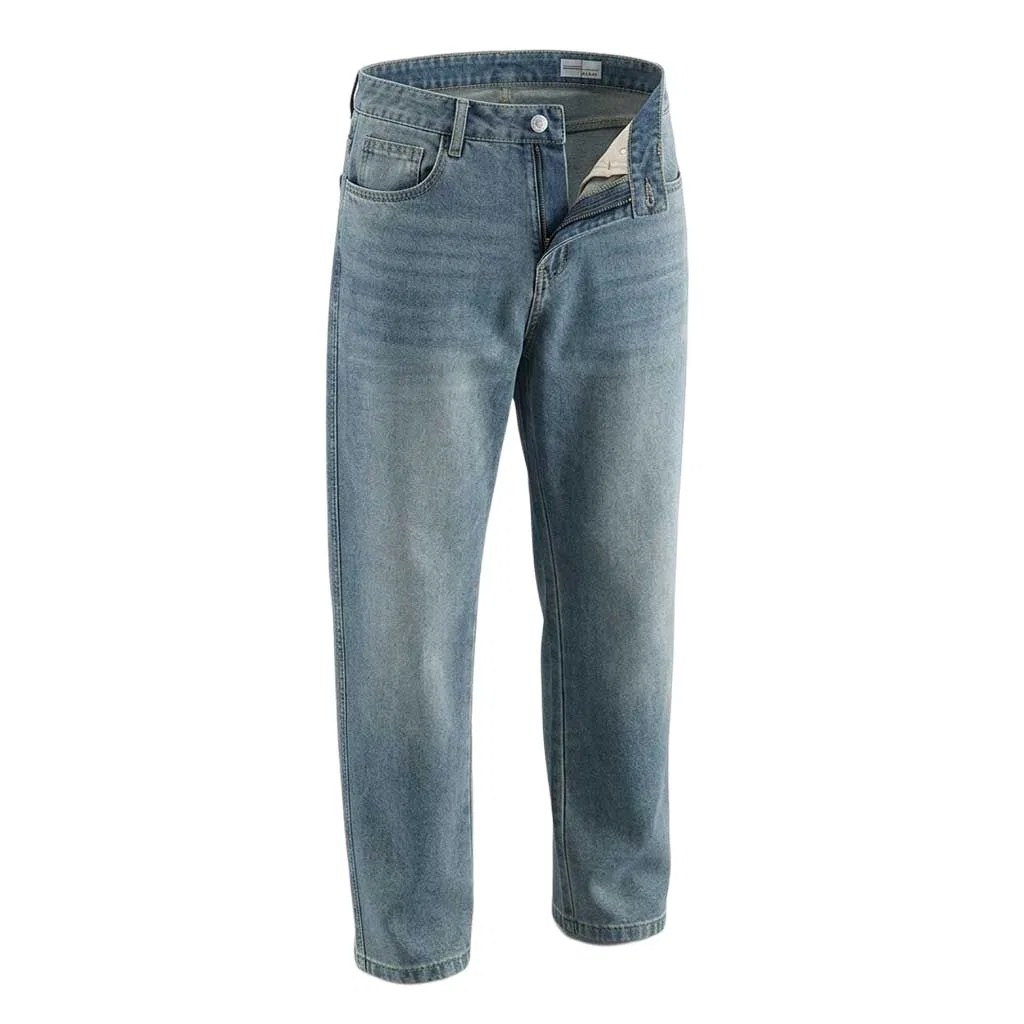 Детские джинсы свободного кроя с потертостями Red Bean, Vintage Blue