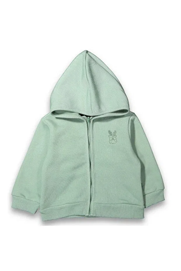 Детский кардиган для мальчиков хлопковый Green Deer Embroidered Simple Hooded Cardigan Generic Brands, Colored