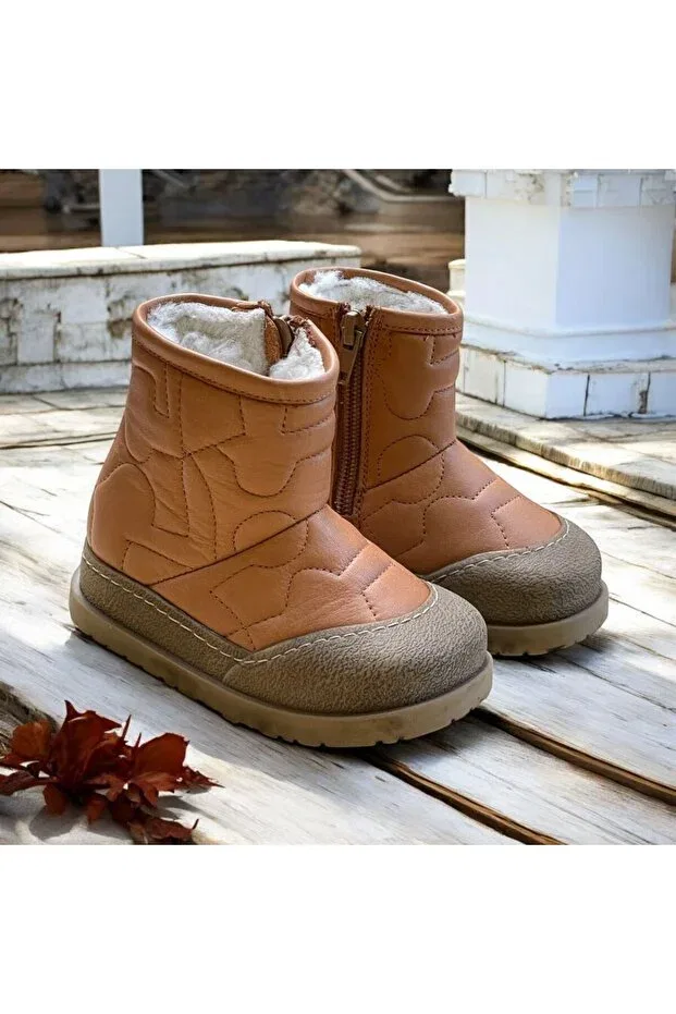 Детские ботинки для девочек с мехом Happy Walk, Tarçin