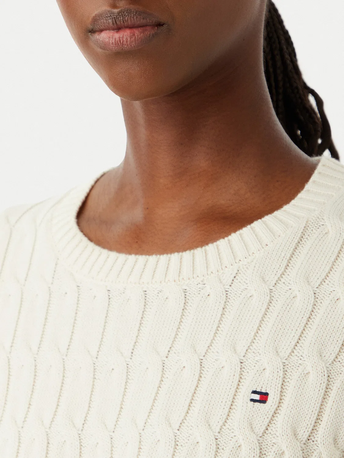 Женская блузка стандартного кроя Tommy Hilfiger, кремовый — фото 4