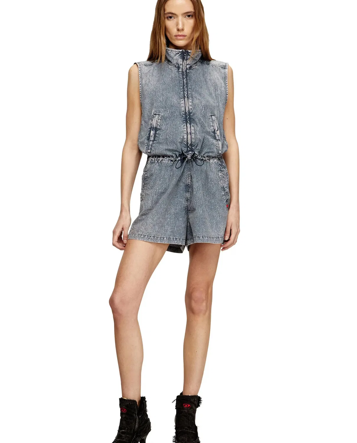 Женский комбинезон с эффектом потертостей Mono Diesel, Azul Denim