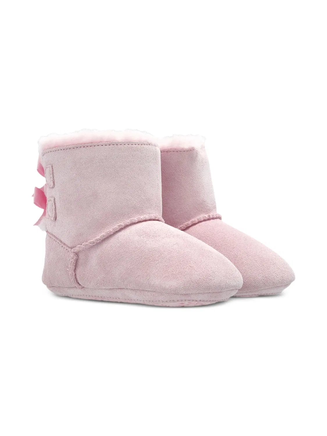 Ботиночки для первых шагов розовые замшевые UGG, розовый — фото 2
