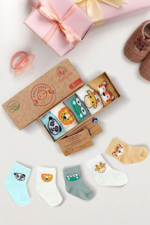 Детские носки хлопковые 5 пар Poffibaby, Karma1