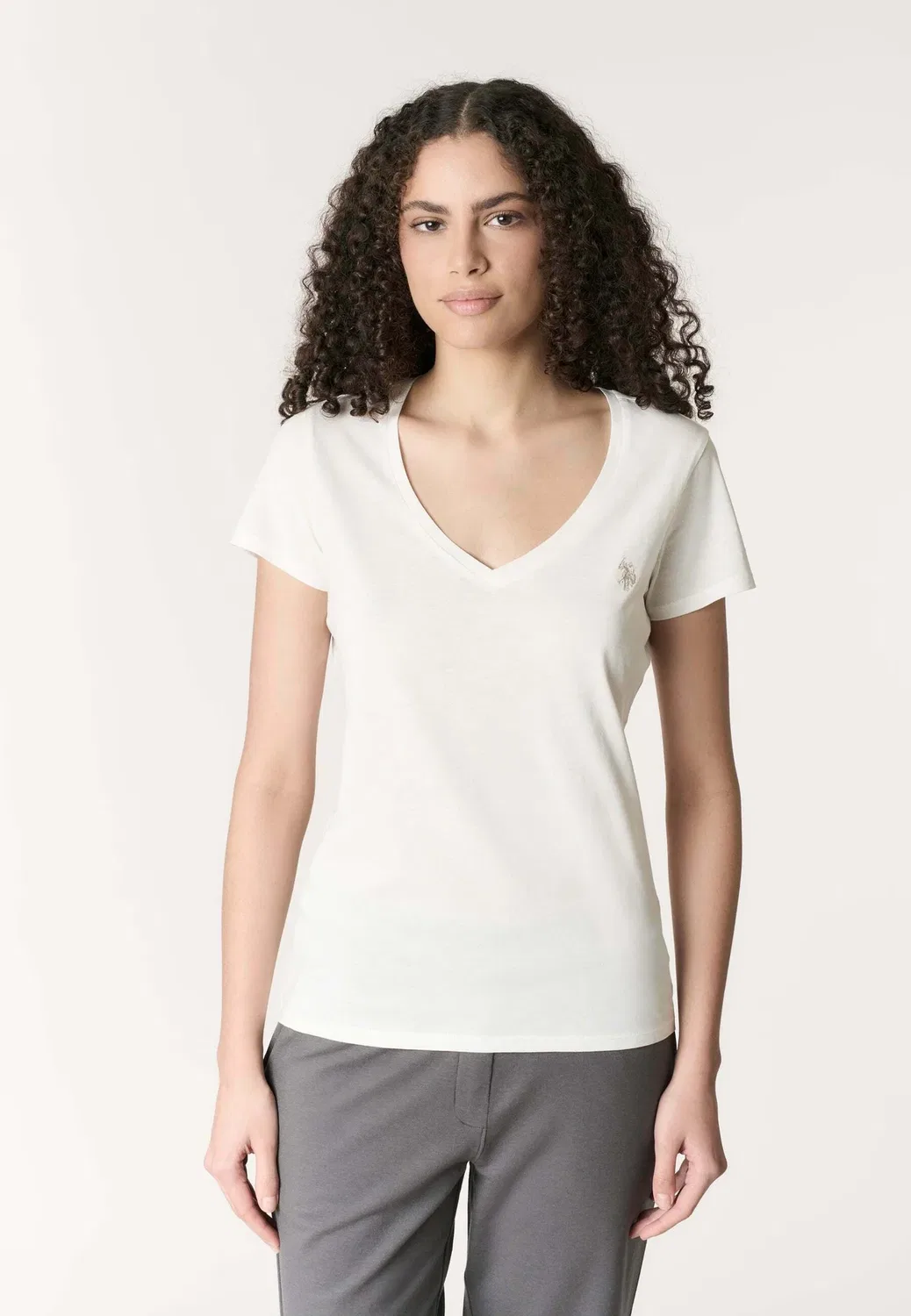 Простая футболка U.S. Polo Assn., Bianco