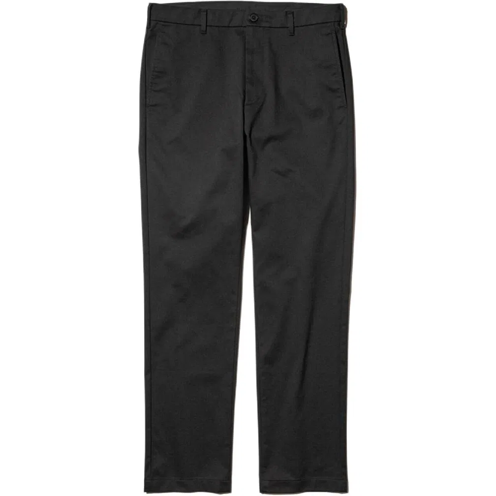 Повседневные брюки с прямым кроем, UNIQLO, Black