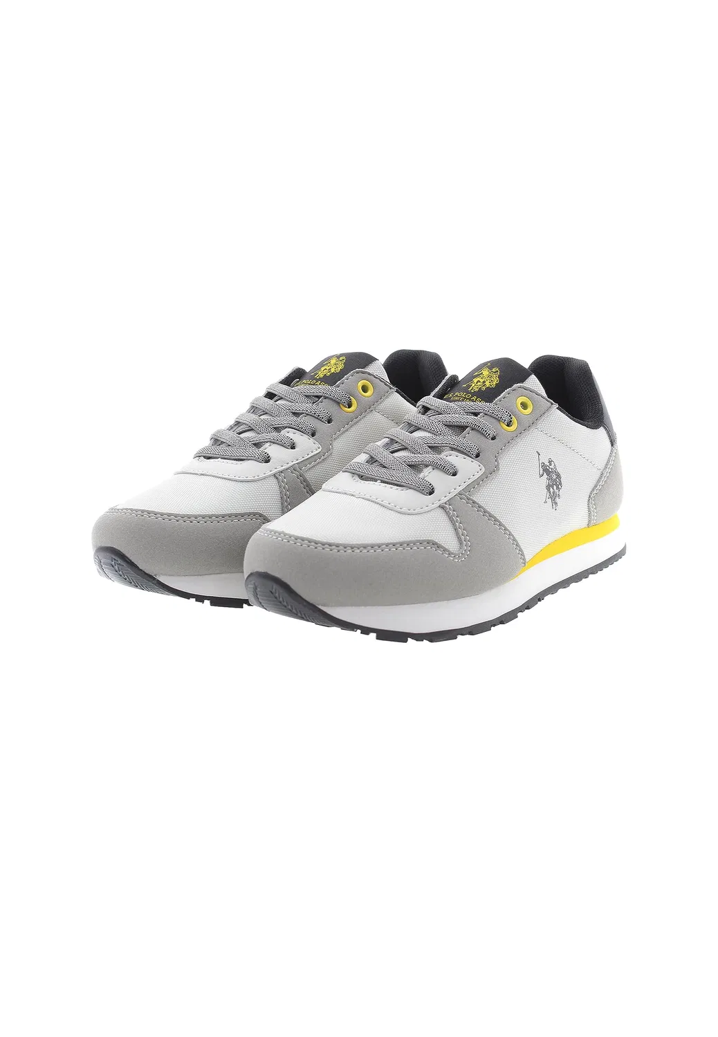 Детские кроссовки для мальчиков на шнуровке Nobik011k/Cnh1 U.S. POLO ASSN., Bright Grey — фото 3