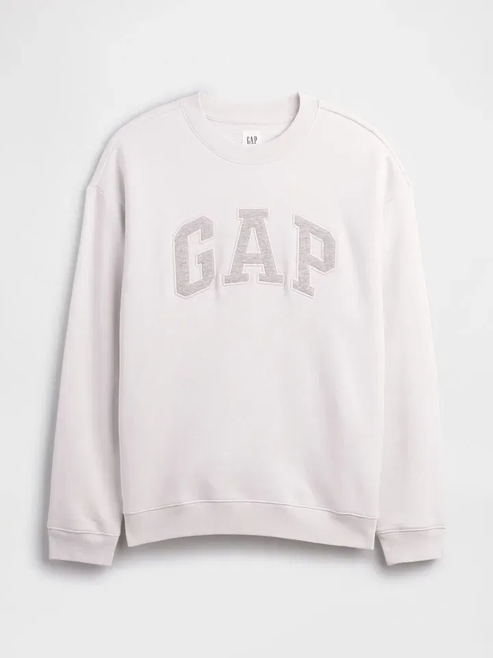 Женский свободный свитшот GAP, Cream — фото 3