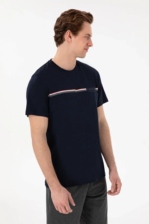 Мужской пижамный комплект с коротким рукавом U.S. Polo Assn., Navy Blue — фото 3