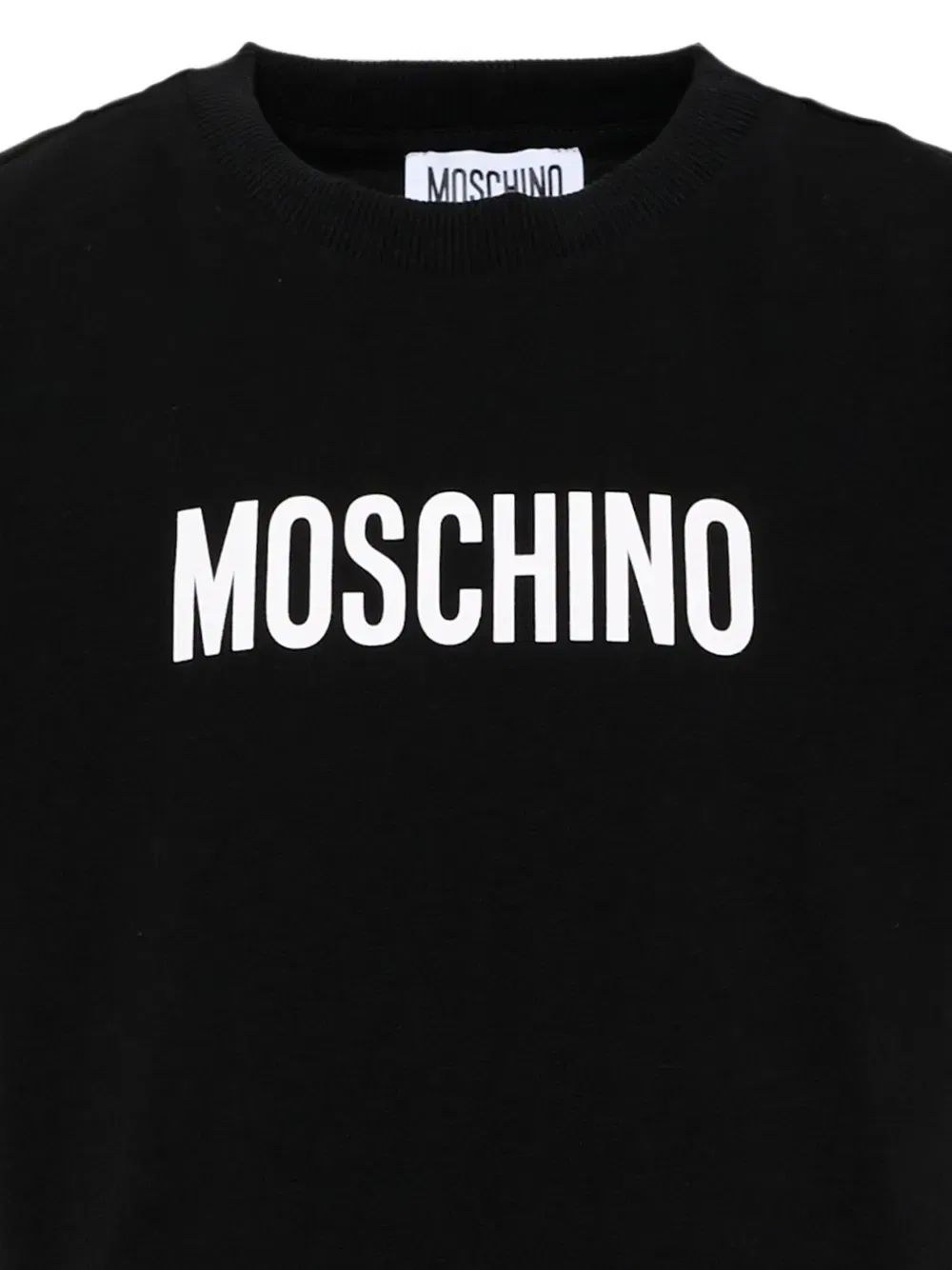 Футболка с логотипом с короткими рукавами Moschino Kids, черный — фото 3