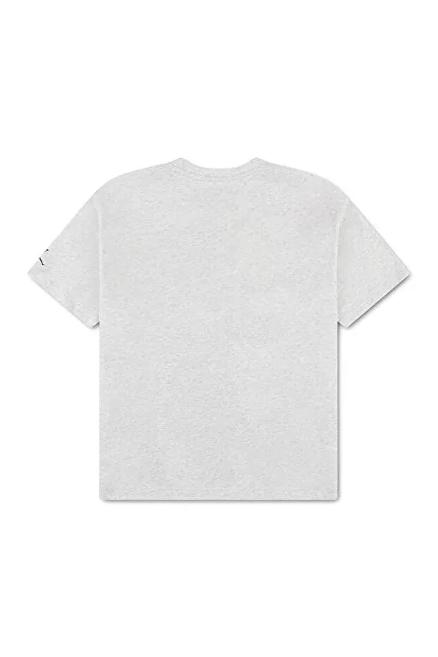Детская футболка для девочек хлопковая с коротким рукавом Nike Kids, Gray — фото 3