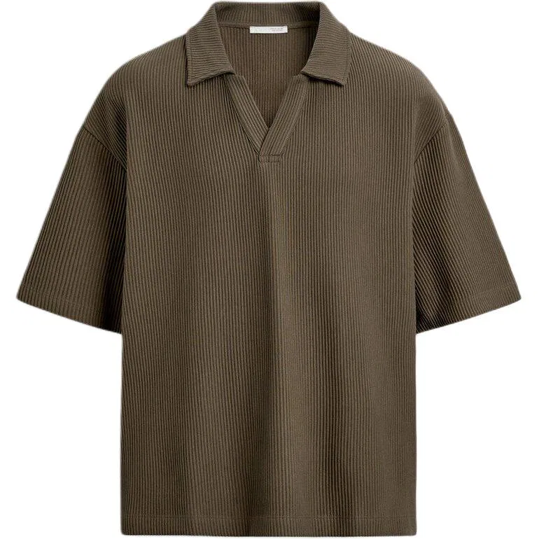 Мужское поло Khaki Lapel ZARA, Khaki