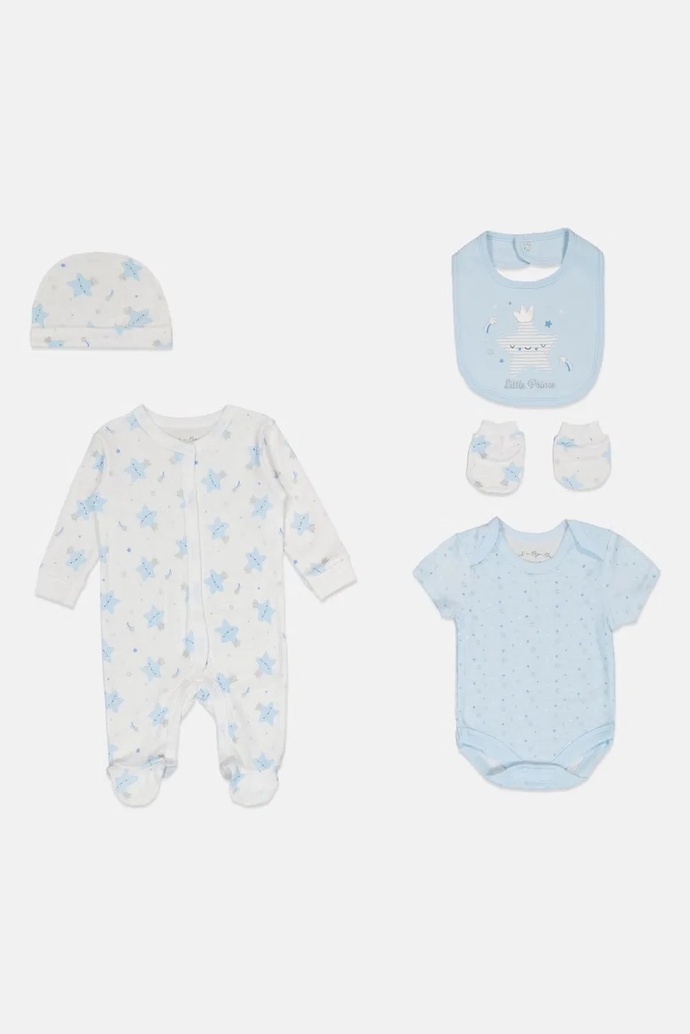 Комплект из 5 предметов для мальчика Rock-A-Bye Baby Boutique, разноцветный — фото 4