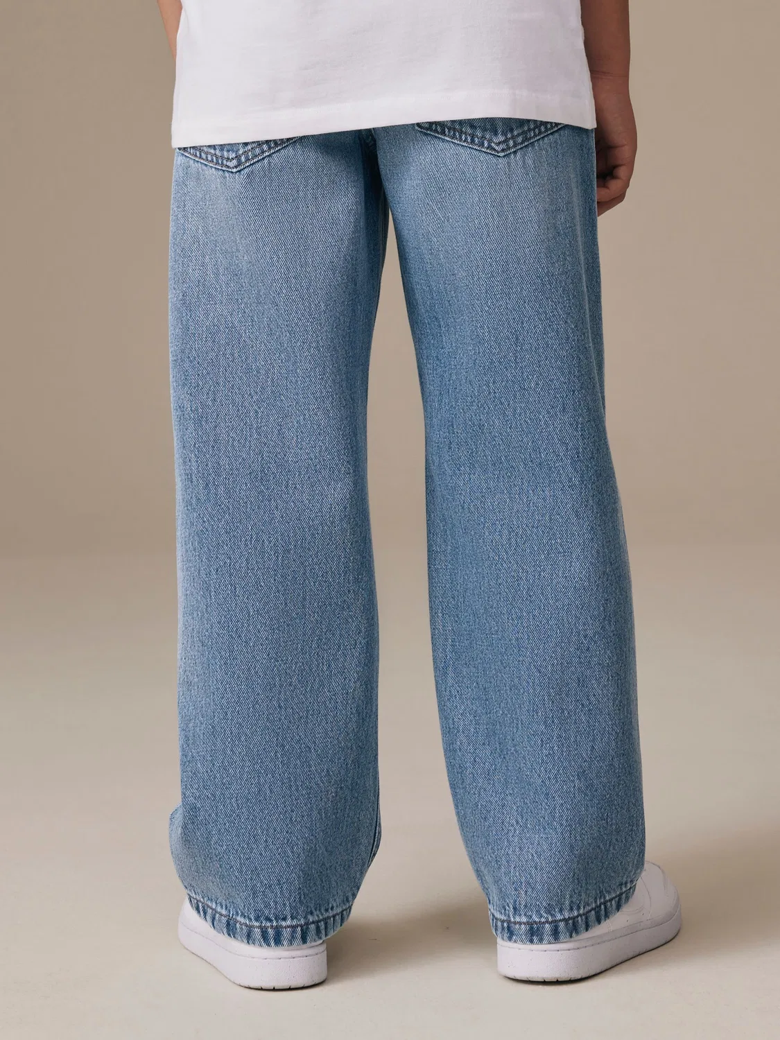 Джинсы широкого кроя Light Blue Denim Next, Light Blue Denim — фото 3