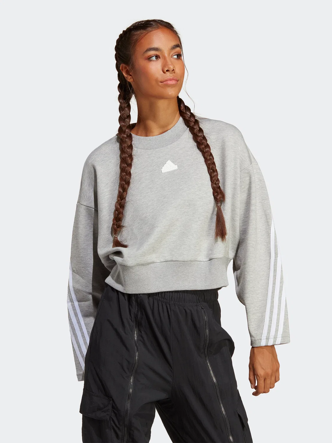 Женский свитшот свободного кроя Future Icons Sweatshirt Adidas, серый