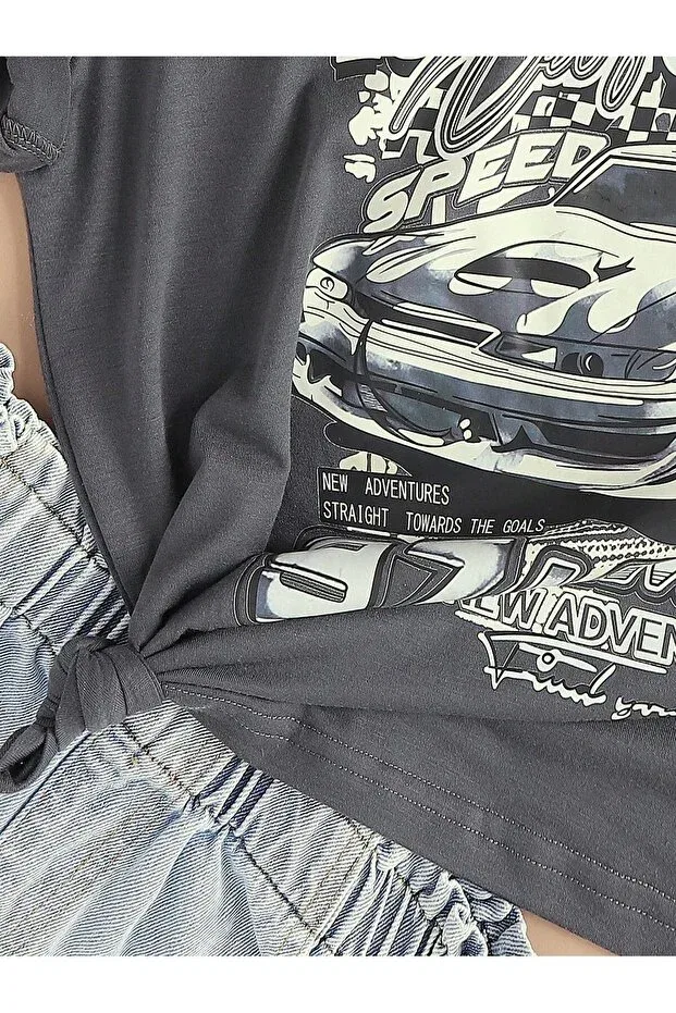 Детская футболка для мальчиков с принтом Daxis Sportwear Company, Smoked — фото 3