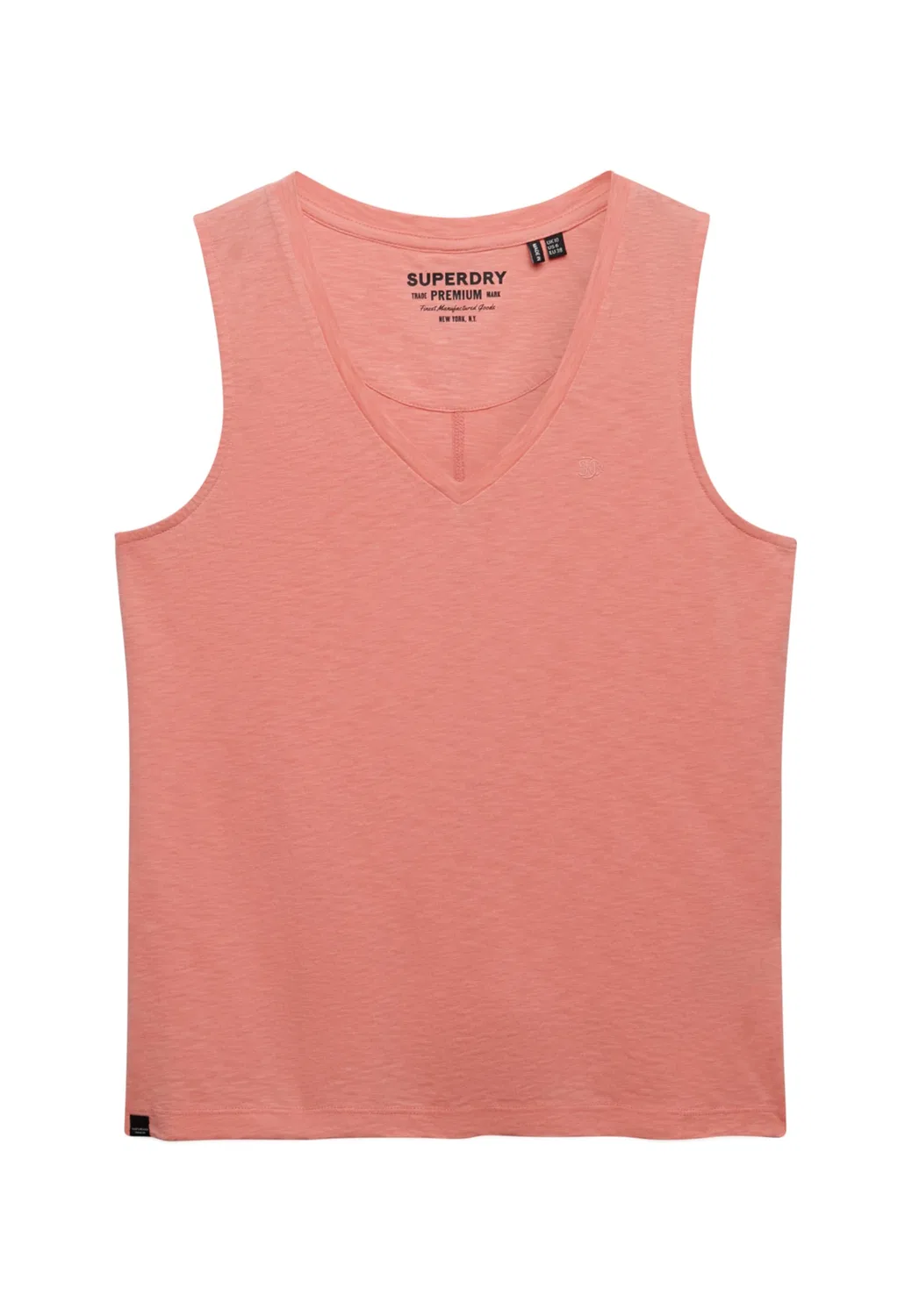 Женская футболка с V-образным вырезом без рукавов Superdry, Peach Amber Pink