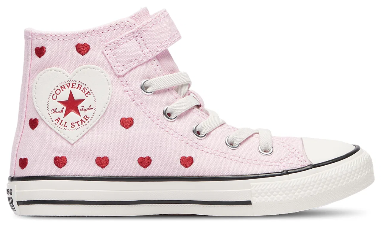 Детские кеды Chuck Taylor All Star 1V Hi Hearts Converse, цвет Milk/New Found Bloom/Vintage White