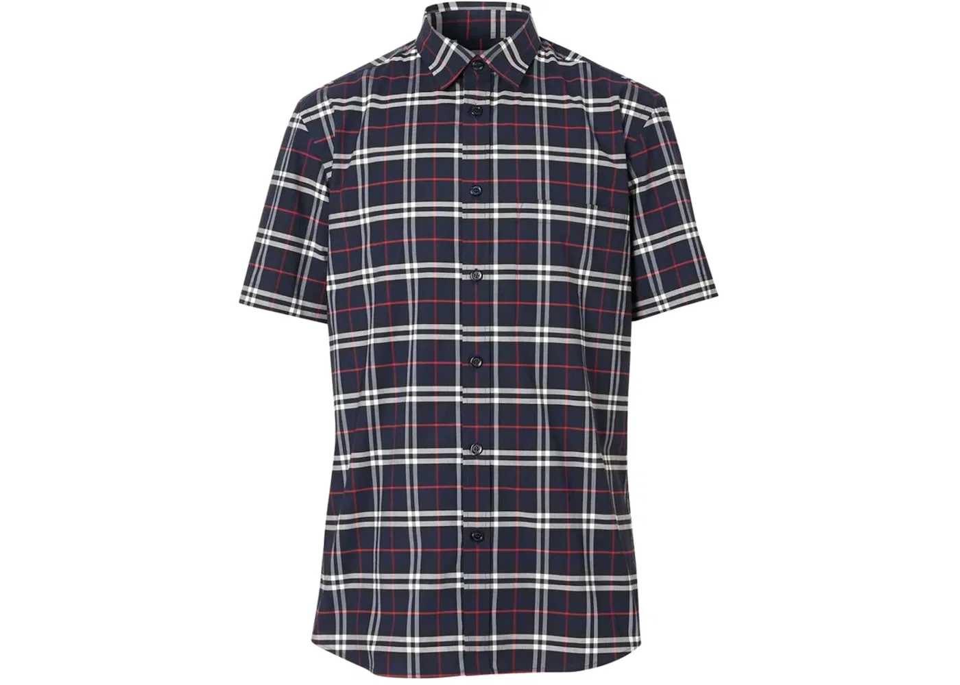 Мужская рубашка с принтом Burberry, Navy