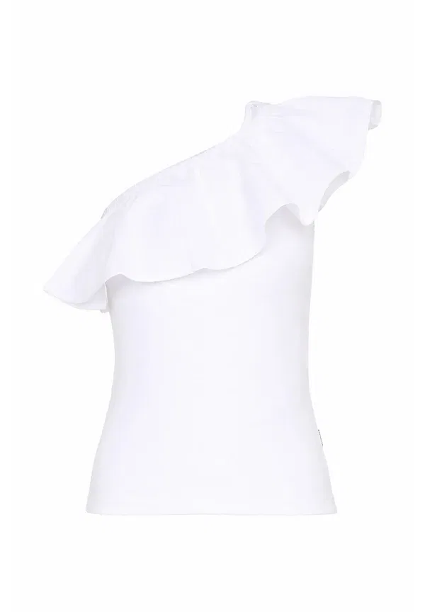 Футболка с принтом, хлопок, Top - print t-shirt, Molo, white, белый