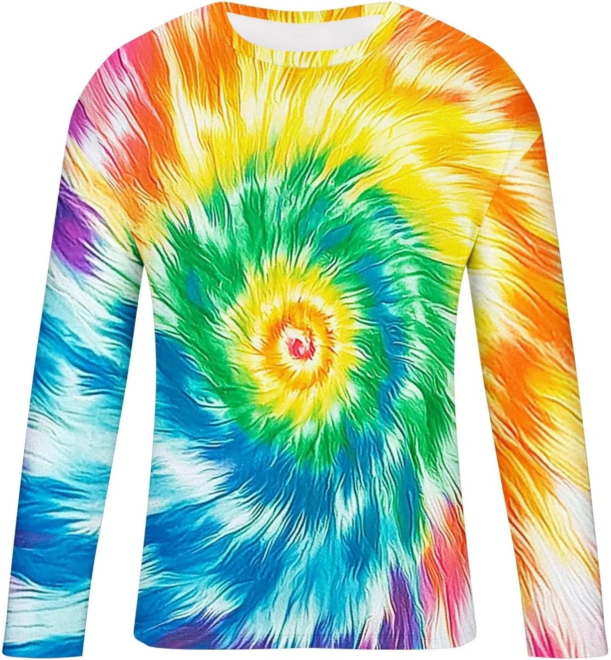 Мужская футболка с длинным рукавом Tie Dye, Yellow — фото 4