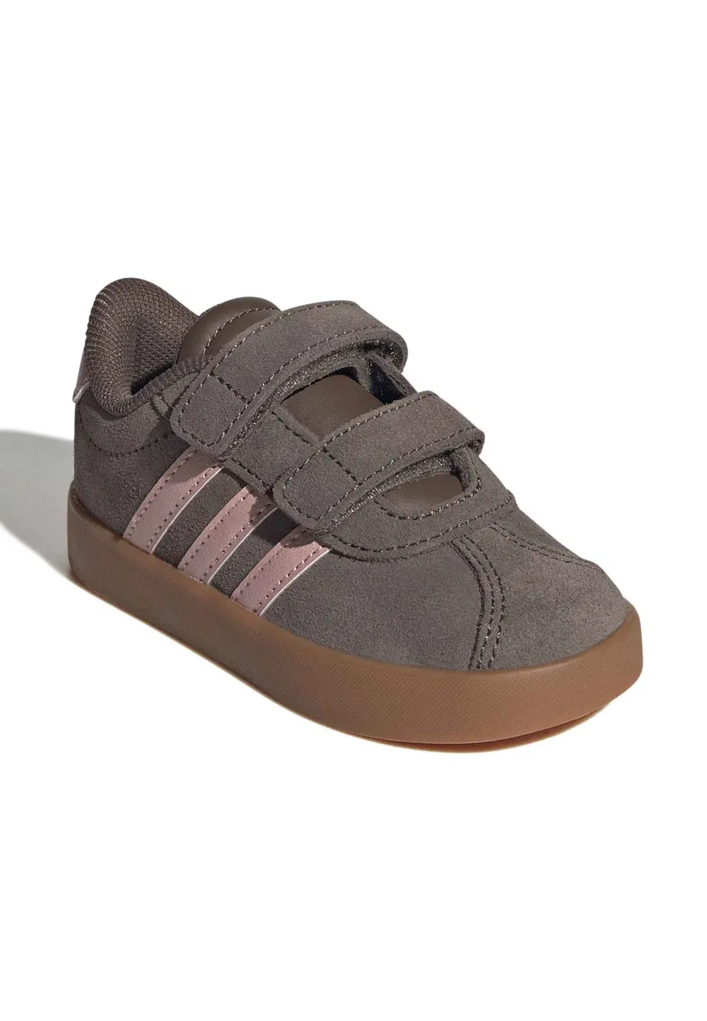 Vl court 3.0 cf i - тренировочные кроссовки Adidas Performance, Earth Strata/Semi Frozen Turbo/Amber Gum — фото 2