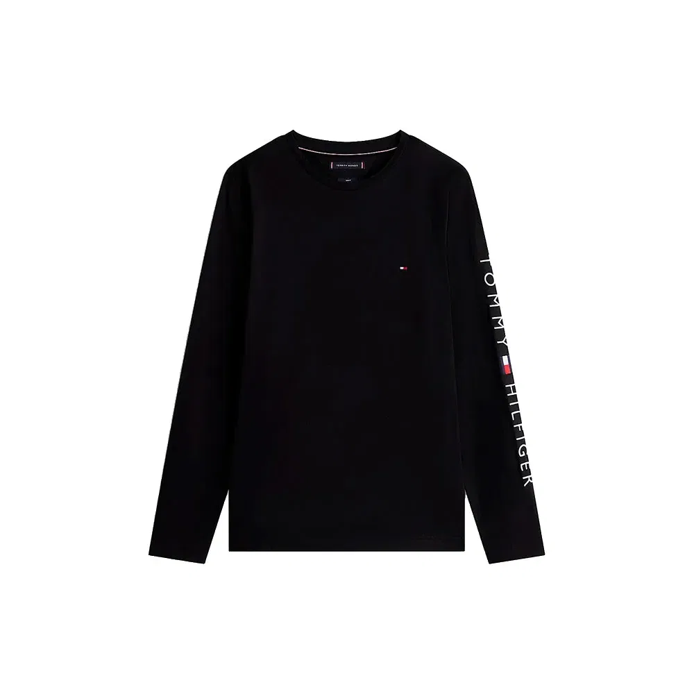 Мужская футболка с длинным рукавом Tommy hilfiger, Black — фото 3