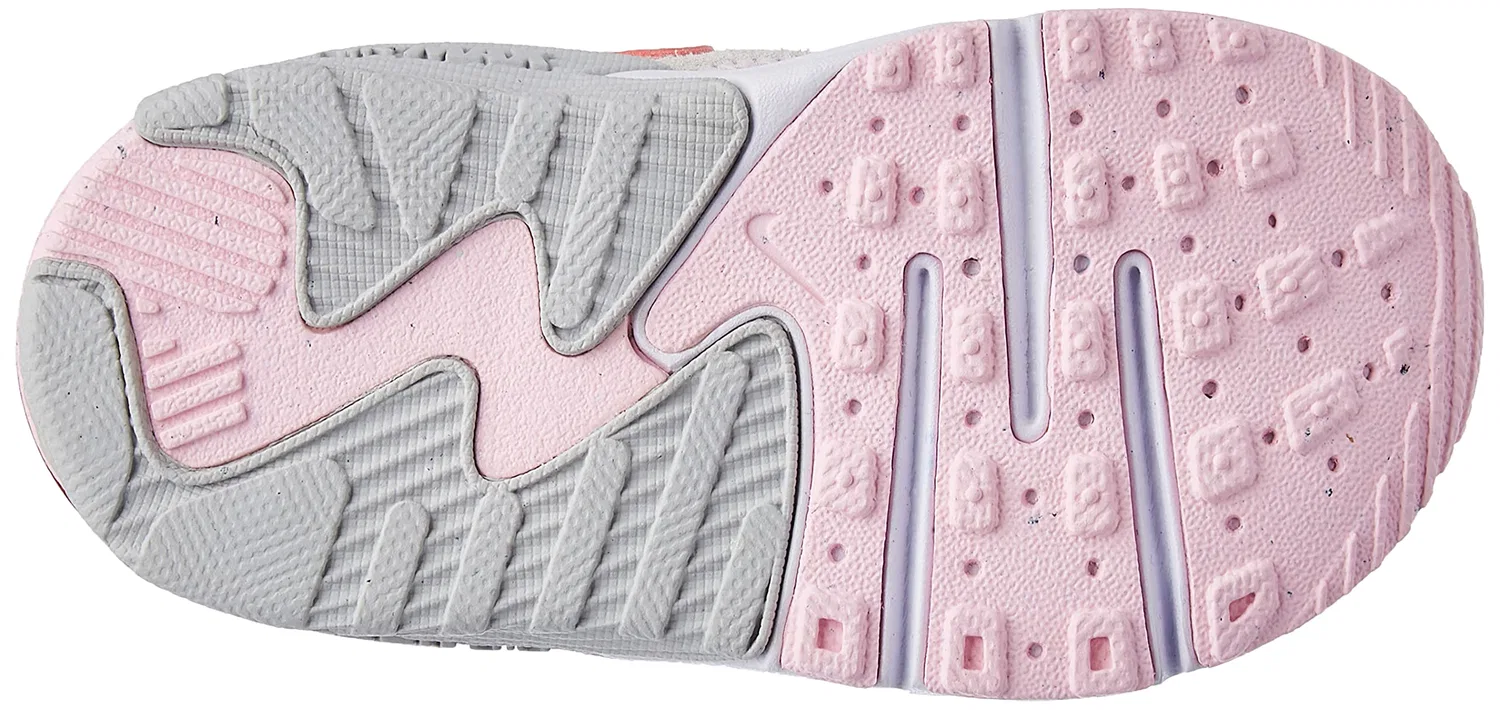 Детские кроссовки для мальчиков с шнуровкой Air Max Excee NIKE, White White Pink Foam Grey Fog — фото 4