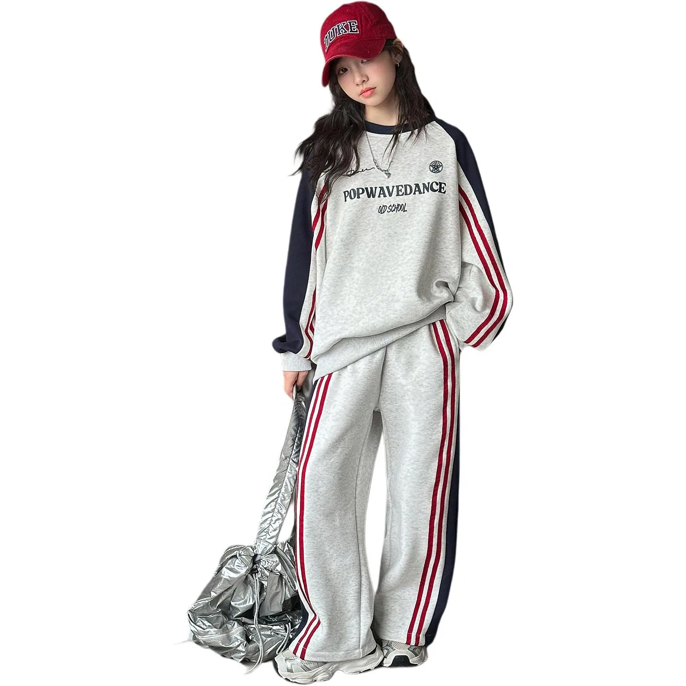 Детский спортивный комплект с цветовым блоком MADALLO, Heather Gray Color Block Set