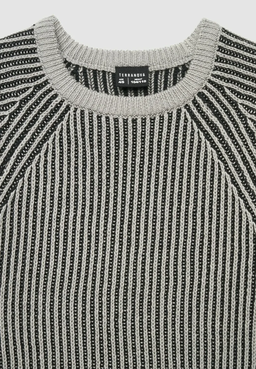 Джемпер Maglia a Coste Con Maniche реглан Terranova, Grigio — фото 3