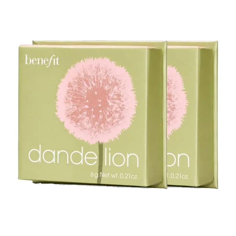 Benefit BEILINGFEI румяна Dandelion Soft Skin Pink Blush для коррекции тона кожи, натуральное стойкое покрытие, 6г/6г*2 — фото 3