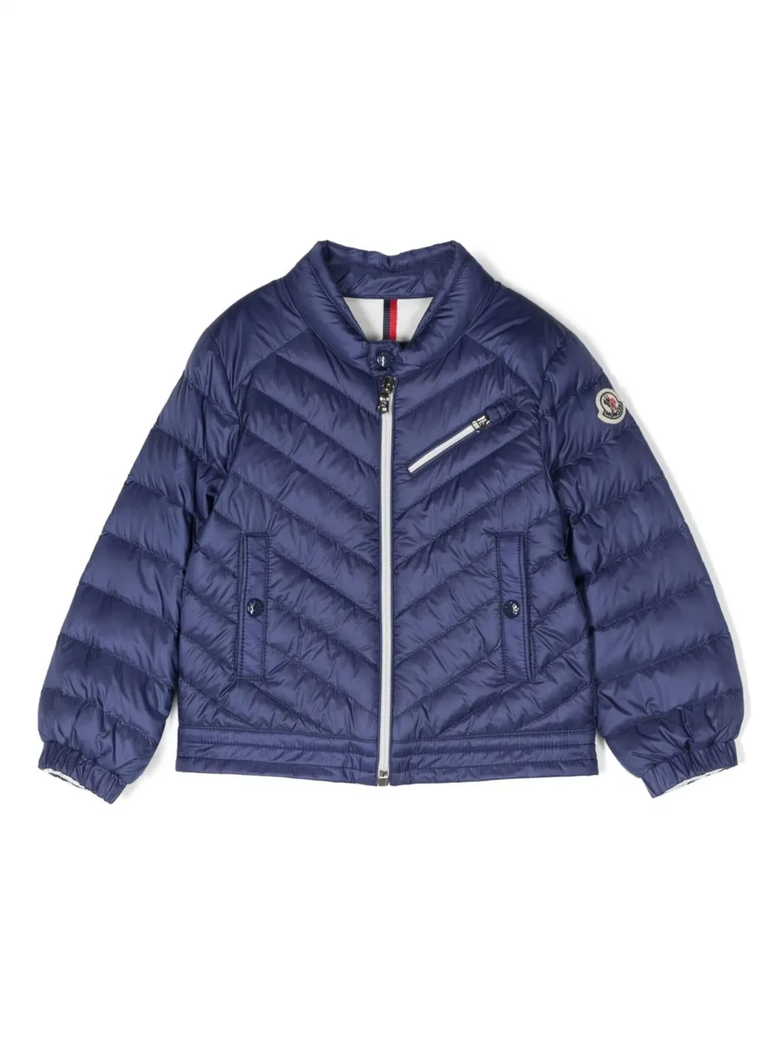 Пуховик с Логотипом Moncler, синий