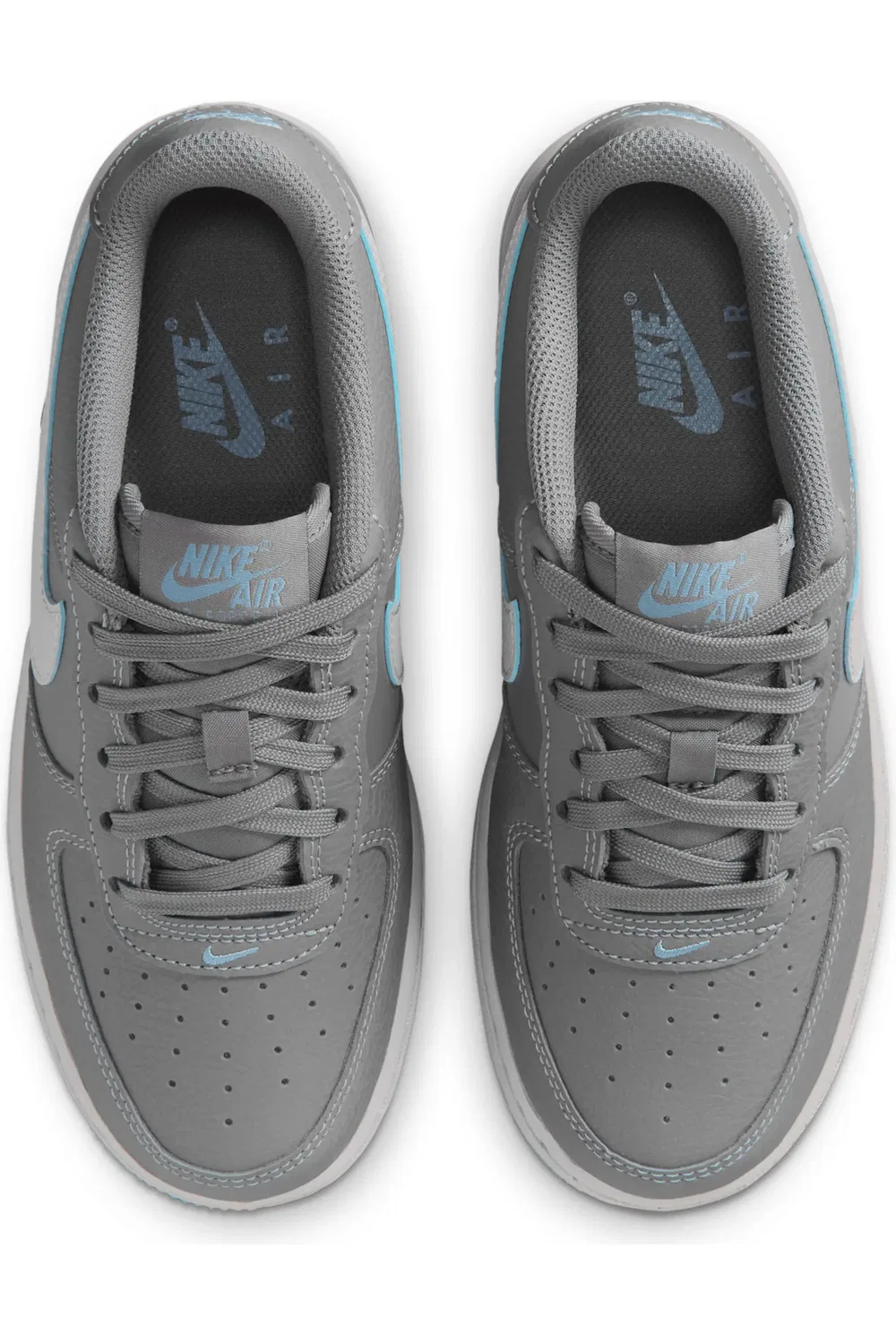 Детские кроссовки баскетбольные Air Force 1 SE Nike, Pencil Point/Blue/Wolf Grey — фото 3