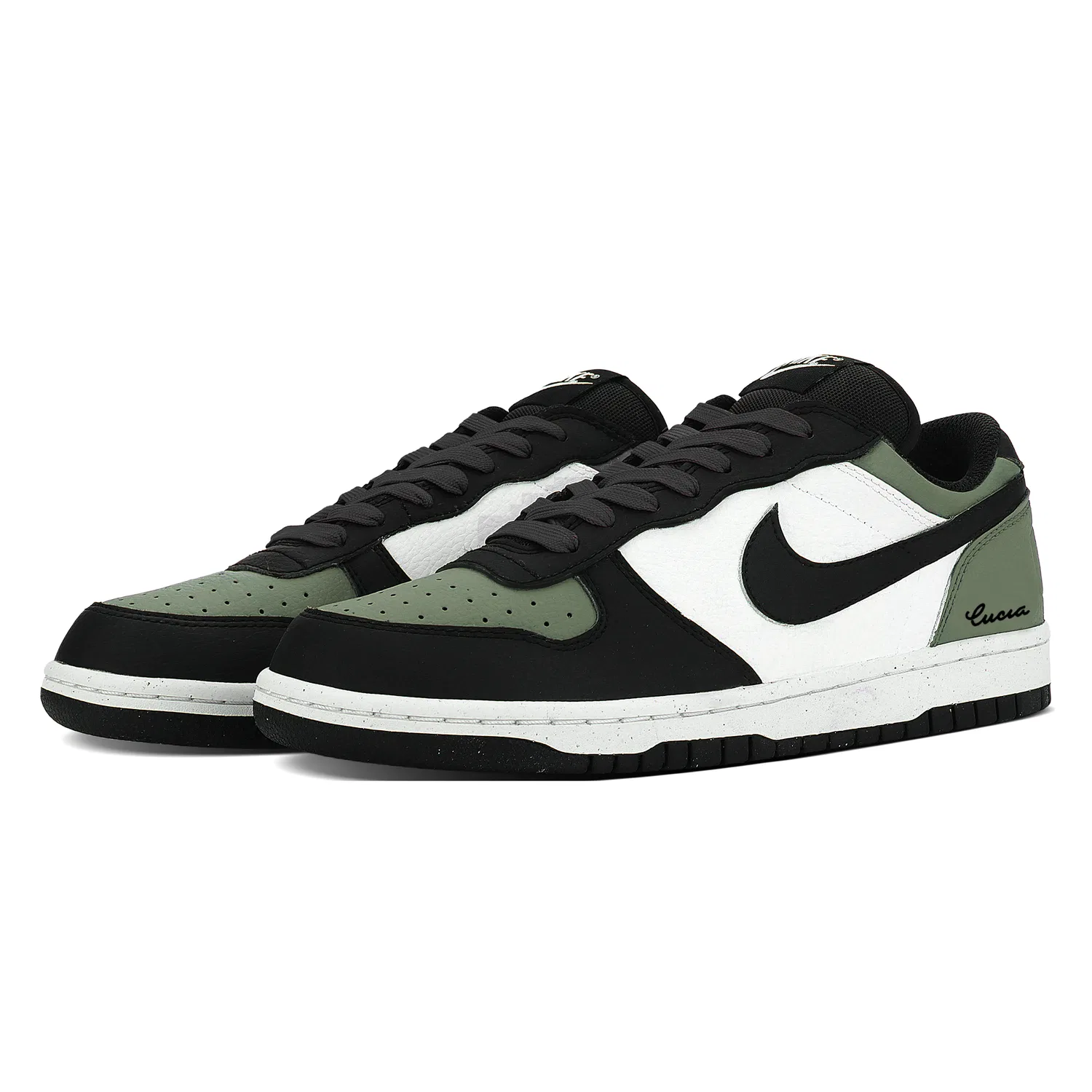 Детские скейтборд-кеды Nike Big Skateboard Shoes, Army Green — фото 4