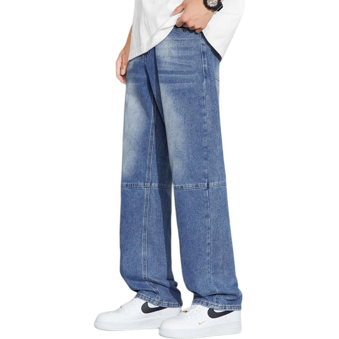 Детские джинсы прямого кроя Tonlion, Medium Blue