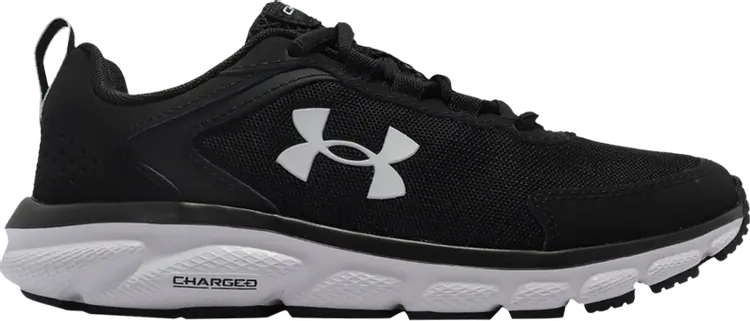 Кроссовки Under Armour Wmns Charged Assert 9 Black White, черный