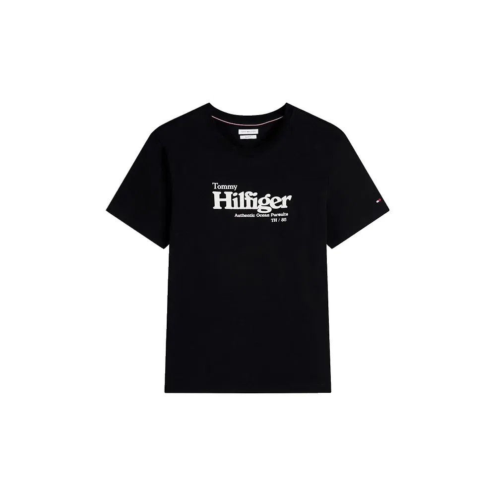 Мужская футболка с принтом Tommy hilfiger, Black — фото 3