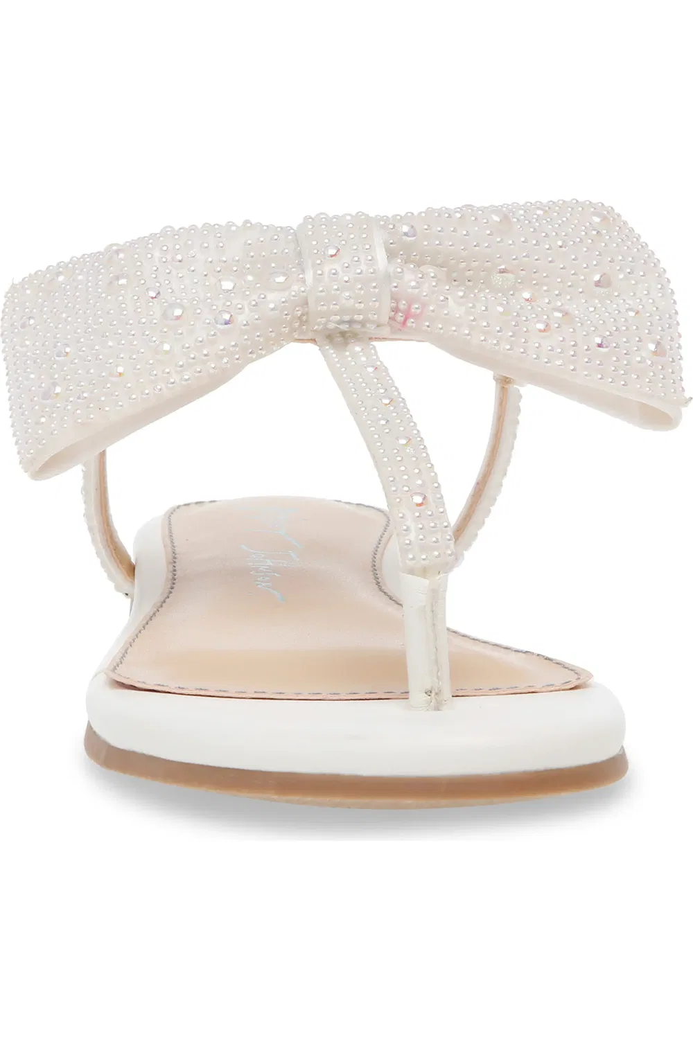 Детские сандалии с бантом из кристаллов Betsey Johnson, Pearl — фото 4