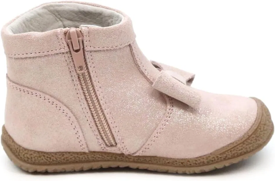 Детские ботинки для девочек с бантом L'Amour Hilary Bow Boot, Champagne Shimmer — фото 2