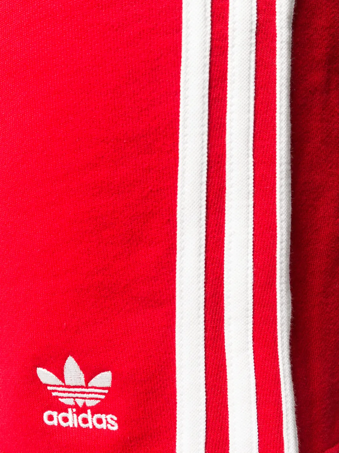 Шорты с эластичным поясом Adidas, красный — фото 2