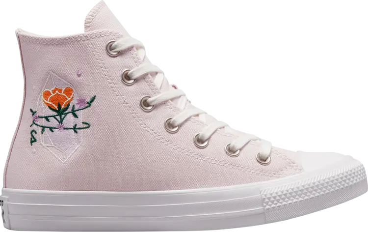 Кроссовки Converse Wmns Chuck Taylor All Star High Embroidered Crystals, розовый