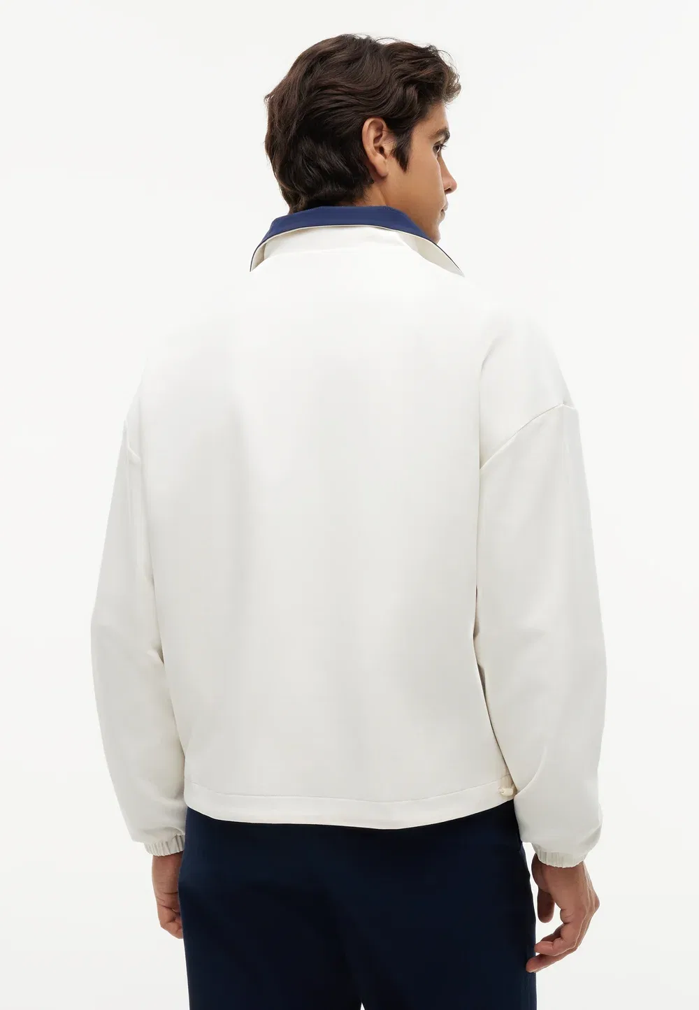 Двусторонняя летняя куртка из комбинированной парусины Tommy Hilfiger, White/Carbon Navy — фото 3