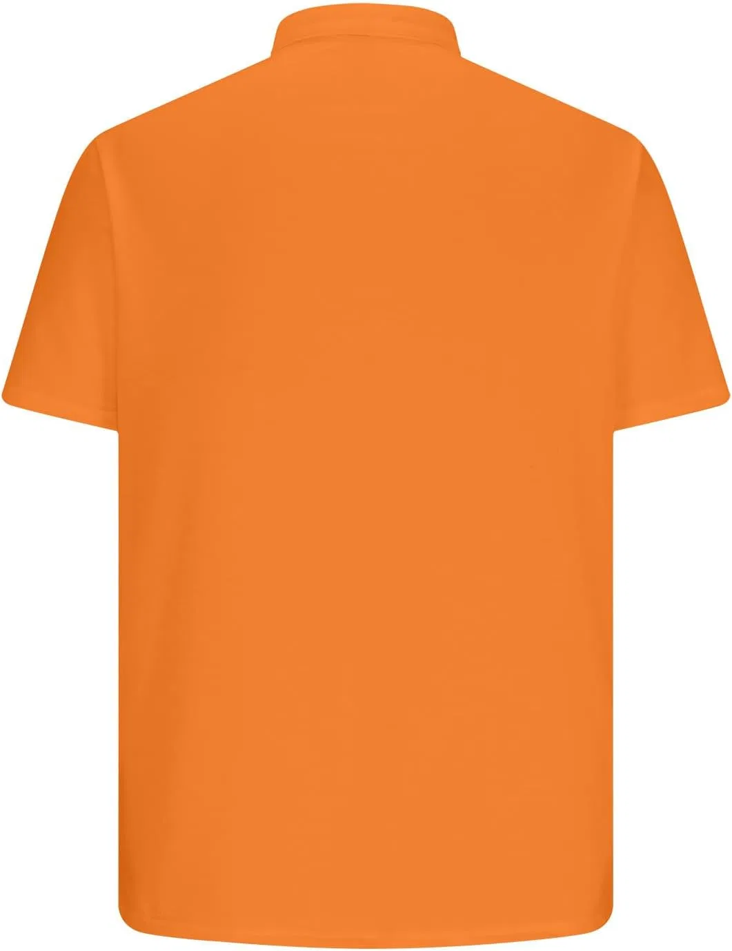 Мужская повседневная футболка с пуговицами Henley, Orange — фото 3