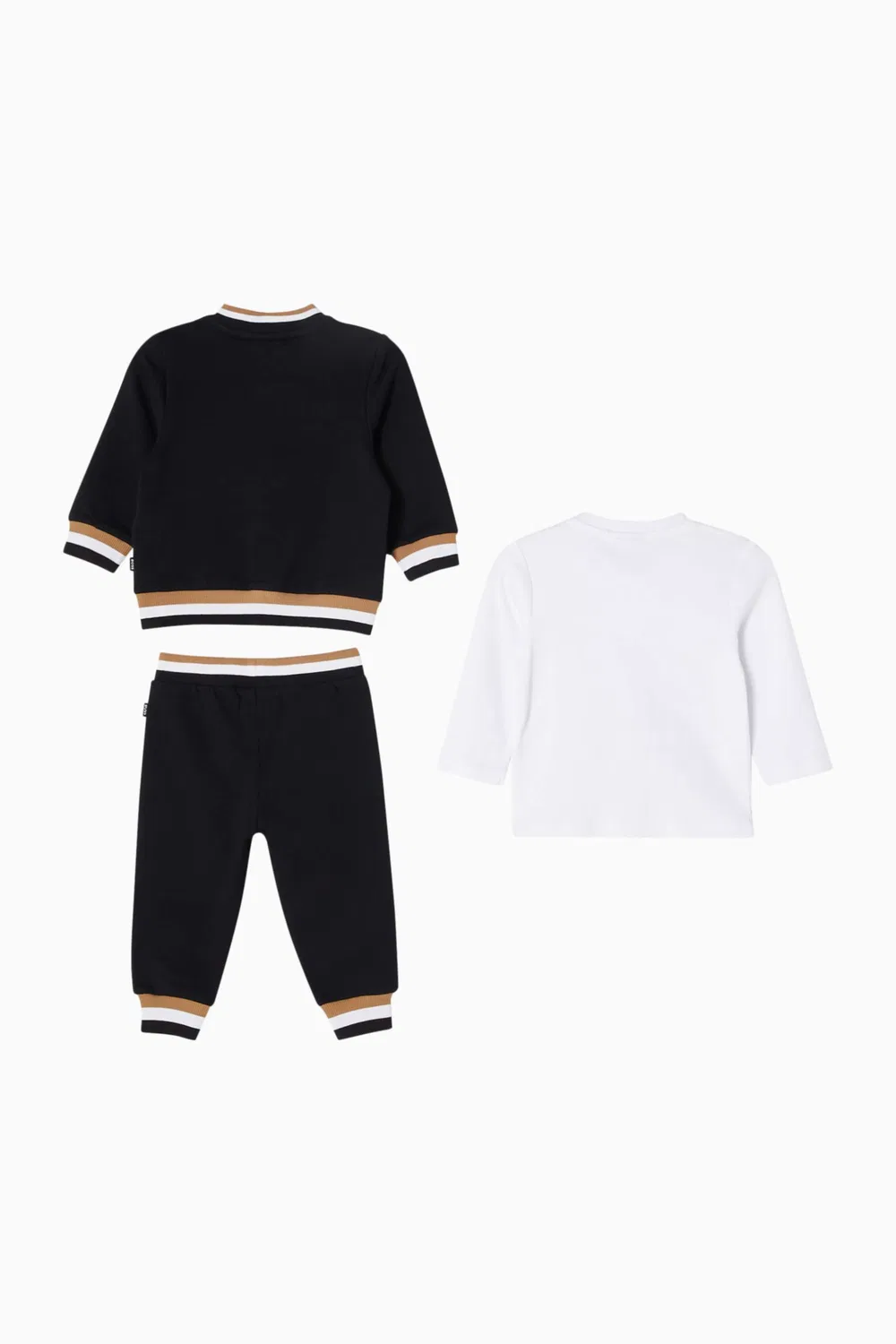 Комплект из футболки и шорт с логотипом Logo Tracksuit BOSS Kidswear, черный — фото 3