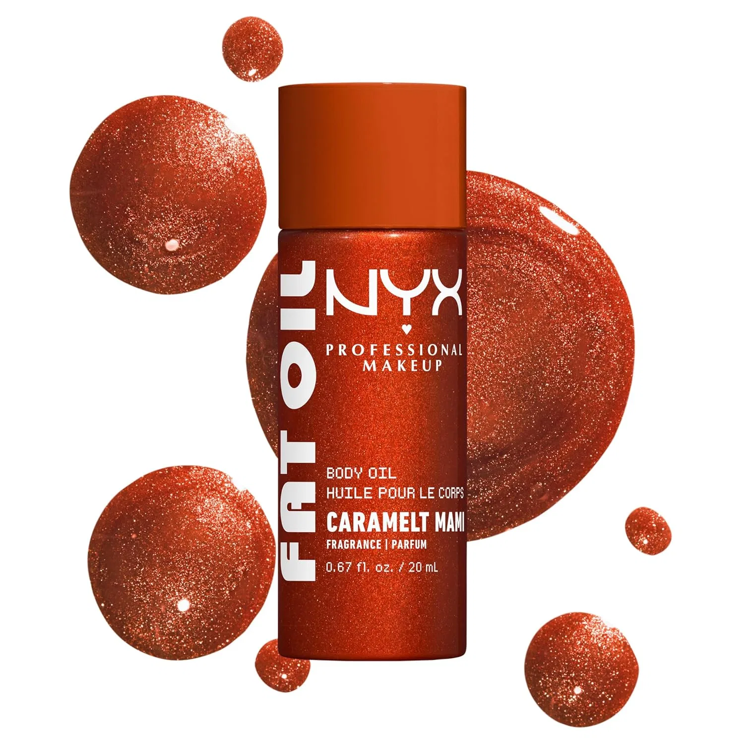 Масло для тела Fat Oil, NYX PROFESSIONAL MAKEUP, 20 мл, Caramelt Mami