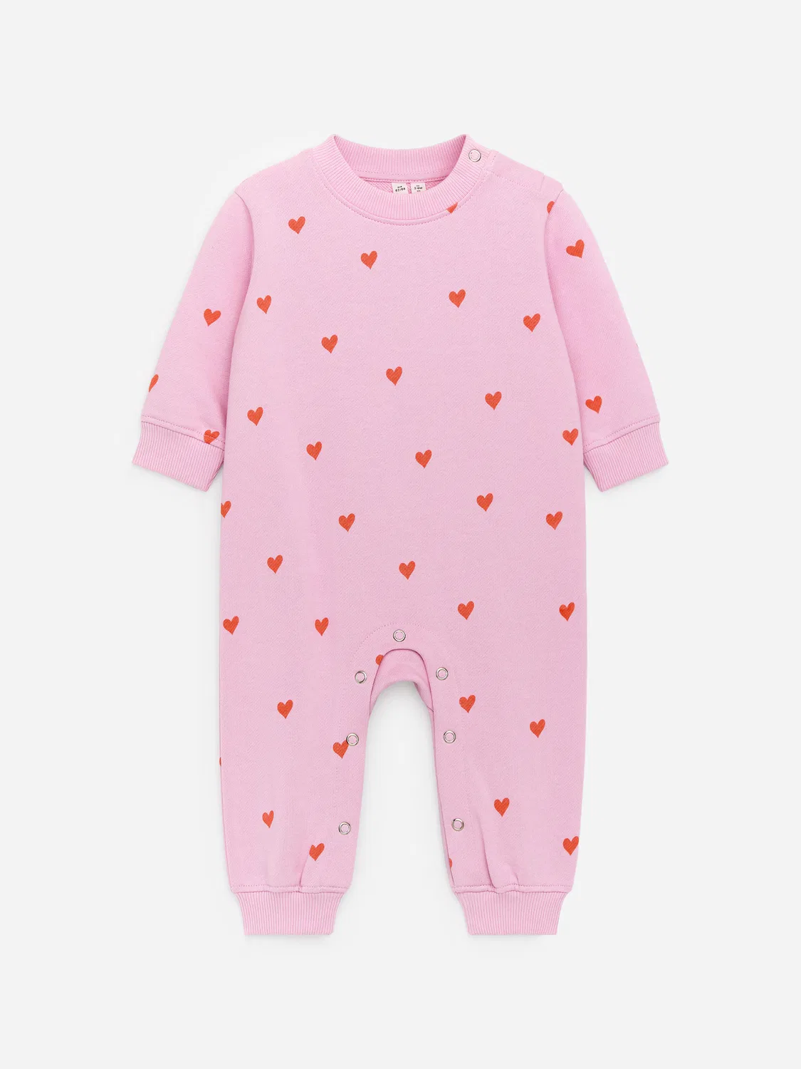 Хлопковый комбинезон Arket, Rosa/Rote Herzen