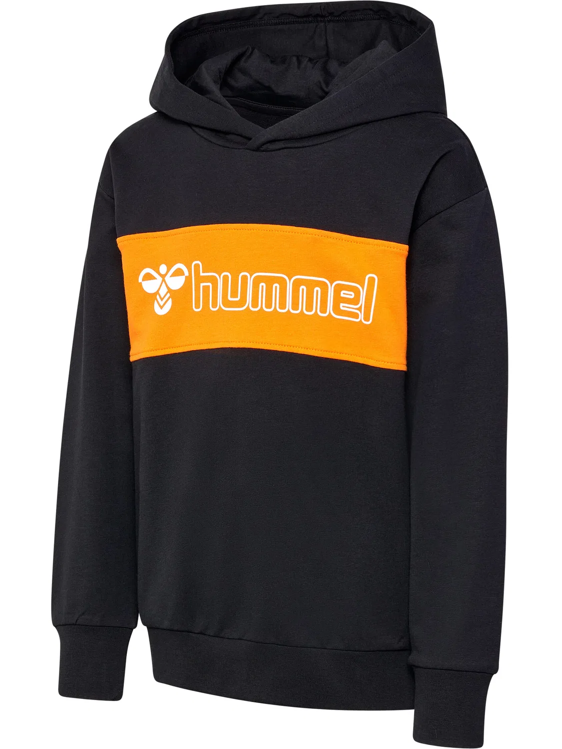 Детское худи для мальчиков с принтом Hmlatlas Hoodie Hummel, Schwarz — фото 4