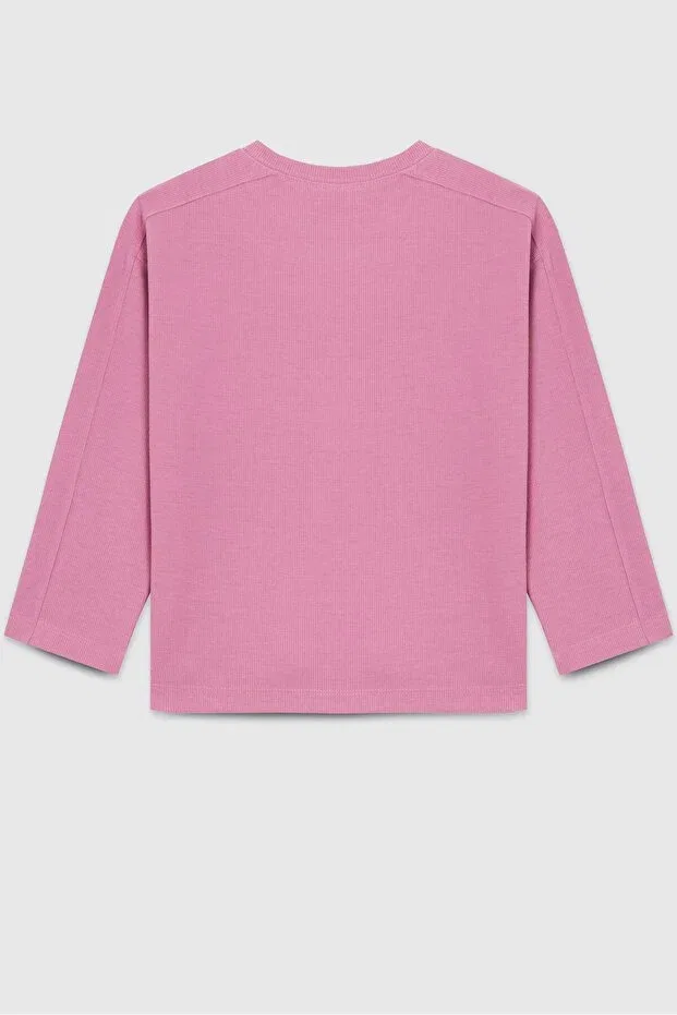 Детская футболка с длинным рукавом United Colors Of Benetton, Rose Dry — фото 2